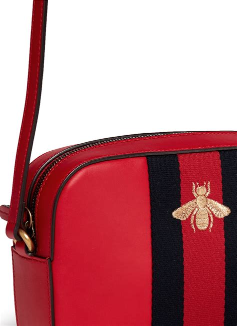 gucci bee handbag red black green|gucci bumble bee collection.